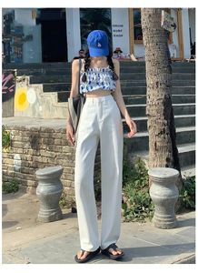 Jeans pour femmes Printemps Automne Mode Casual High Street Marque Tall Femme Femmes Filles Droites