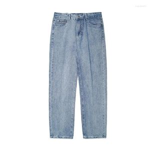 Jeans da donna primavera uomo donna pantaloni stile coreano pantaloni larghi dritti alla moda vintage uomo 2023 autunno