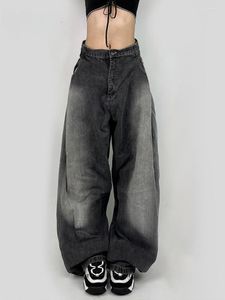 Dames jeans streetwear oversized dames baggy hoge taille wijde pijpen denim cargobroek haruku Y2k vintage moeder Koreaanse stijl