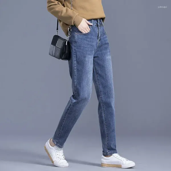 Jeans pour femmes Streetwear Wide Leg Femmes Coréen Grande Taille S-6XL Baggy Denim Pantalon High Wasit SpringCasual Straight Jeansy Pantalones
