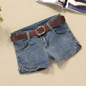 Jeans féminins Style de mode féminin Mode Mid Taist Washed Shorts Mes aussi