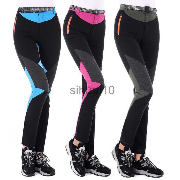 Jeans pour femmes Été À Séchage Rapide Sports Pantalon De Randonnée Femmes En Plein Air Élastique Polyester Pantalon Imperméable Alpinisme Trekking Camping Pantalon J230605