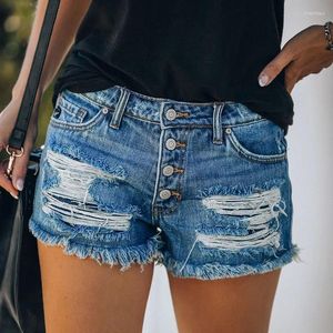 Jeans pour femmes Summer Femmes shorts mini dame sexy Sexy Ripped Club Stripper Patchwork Denim Pants coupés Streetwear Casual