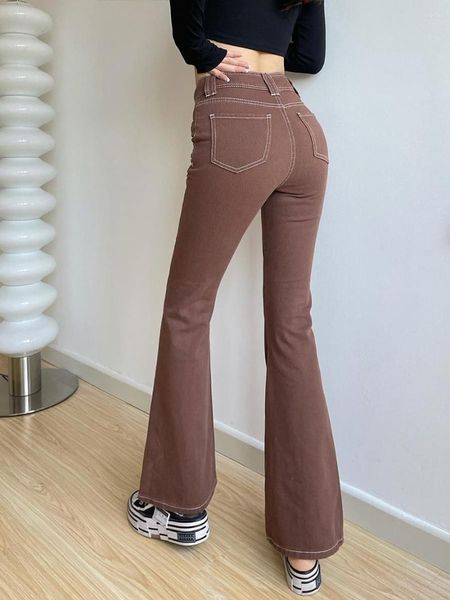 Jeans para mujeres dulces frescos picantes womengaga niña delgada de mezclilla fit de mezclilla