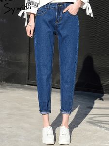 Jeans femme Syiwidii Mom jeans bleu jeans femme taille haute jeans boyfriend jeans femme sarouel 230407