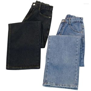 Jeans femme tendance Denim jambe droite femmes taille haute maigre Simple chaud Baggy Fit Stretch dames décontracté Cargo pantalon Harajuku