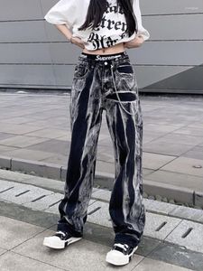 Dames jeans broek zwart dames tie dye vrouw broek met zakken rechte pijpen hippie streetwear Z originele spanx kleding zomer jaren 90