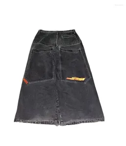 Jeans pour femmes Vintage esthétique gothique mode imprimé streetwear baggy femmes hip hop y2k taille haute petit ami pour