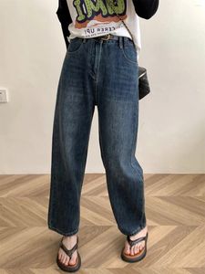 Jeans pour femmes vintage classique harem femme y2k y2k pantalon denim de la cheville de la cheville occasionnelle 2024 printemps été