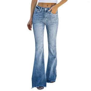 Dames jeans vintage denim vrachtpak vrouwen hoge taille verontrust