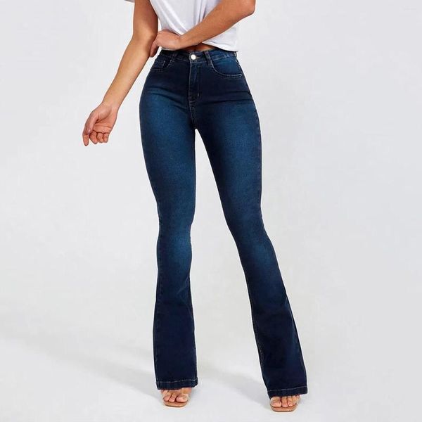 Jeans para mujer Vintage Denim para mujer Flaco Mediados de cintura Pantalones Pantalones Pantalón Mujer Tallas grandes Bolsillos Clásico Japonés