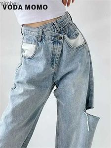 Jeans femme vintage printemps 2022 mode femme taille haute femme jambe large jean baggy femme denim capris pantalon jean maman jean pantalonC24318