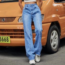 Damesjeans vintage y2k wide been hoge taille rechtdoor dweilendenbroeken indie esthetische vrouwen Harajuku streetwear moeder