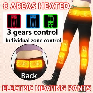 Dames Jeans Winter buitensporten warme broek heren dames elektrische verwarming USB opladen kleding plus fluwelen dik casual Verwarmd 231208