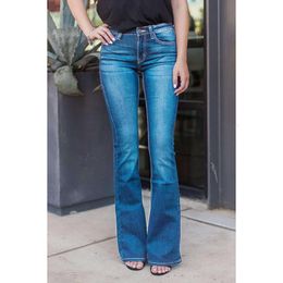 Damesjeans vrouw mode slanke hoge taille gemonteerde denim broek vintage flare jeans sexy stretch jeans vrouwelijke klassieker jeggings potloodbroek 230310