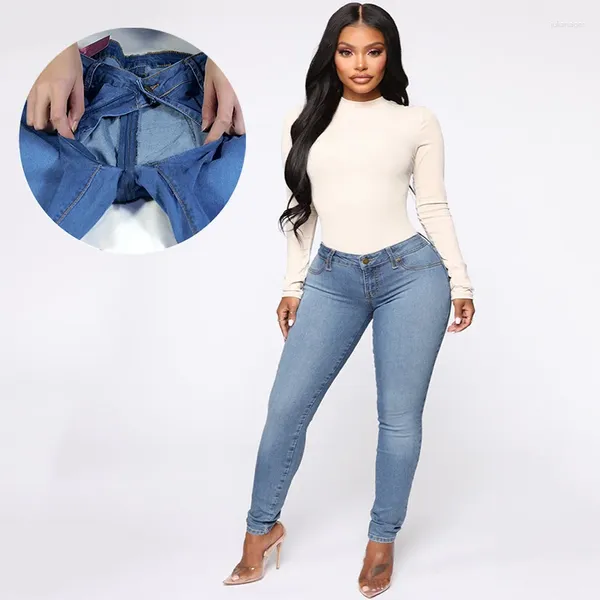 Jeans para mujeres Mujer sexy de la piel abierta pantalones sin entrepierna