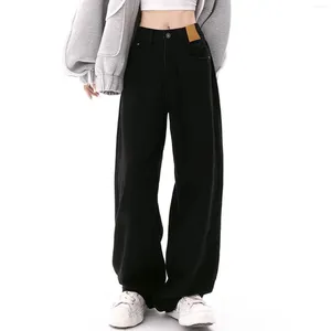 Jeans pour femmes Femmes Baggy Taille haute Taille large Pantalon en denim Esthétique Vintage 90s Streetwear Straight Loose Fit Boyfriend Pantalon