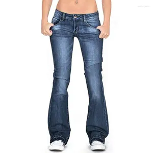 Jeans pour femmes Femmes Bootcut Flared Casual Vintage Taille basse Bell Bottom Pnats Femme Denim Pantalon Mujer Calcas Feminina De