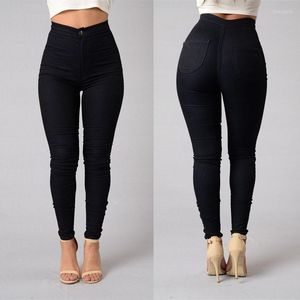 Damesjeans vrouwen denim magere jeggings broek hoge taille stretch slanke broek broek baggy lading slouchy Jean