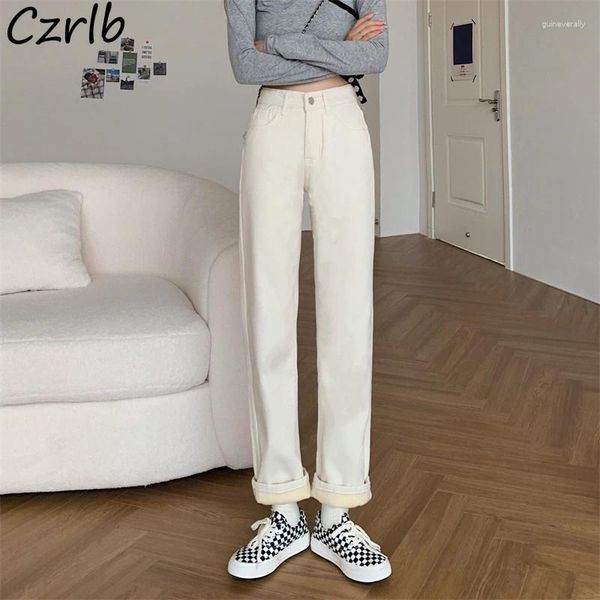 Jeans para mujeres Diseño de mujeres pantalones hasta el tobillo All-Match Minimalista Tierna Comfort Harajuku College Basic Classic Streetwear Ulzzang