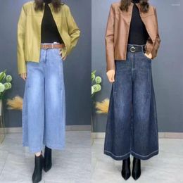 Damesjeans Vrouwen Harajuku retro Koreaanse stijl Girls Vintage Streetwear Teens High Street Casual Black Classic Taille Baggy A162
