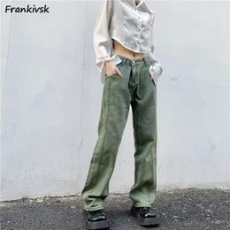 Jeans pour femmes femmes High Street American Style All-Match Chic Vintage Denim Pantaux Loose HARAJUKU SUMME HIP HOP COLLEGE FOY