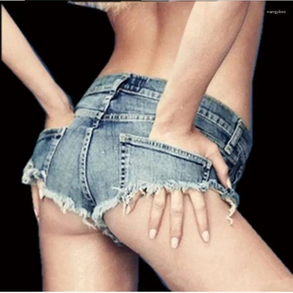 Jeans pour femmes Femmes Sexy Taille basse Denim Shorts Super Short Panty Discothèque Girl Performance Pantalon