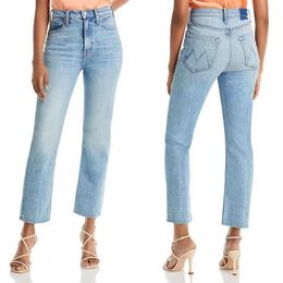 Jeans pour femmes Femmes Stretch Slim Jeans Taille haute Casual Lady Pantalon en denim droit 230424