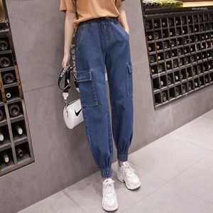 Jeans femme taille haute pantalon slim élastique jegging décontracté grande taille pour femme Cargo Joggers pantalon