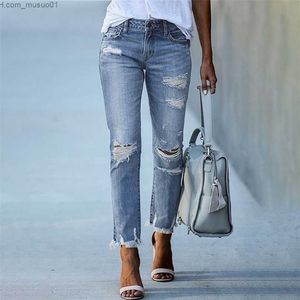 Jeans para mujeres Pantalones de lápiz de jeans para mujeres