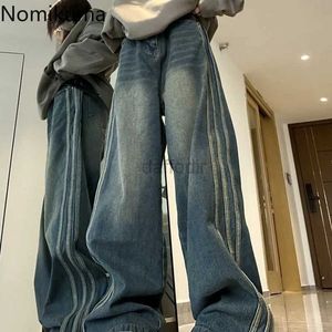 Damesjeans Y2K Kledingbroeken Zomer Hoge taille Wijde pijpen Blue Jeans voor dames Vintage Harajuku Mode Denim Baggy Pant Pantalon Femme 24328