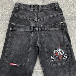 Jeans pour femmes Y2K Mode Baggy Streetwear Harajuku Hip Hop Graphique Vintage Vêtements Hommes Femmes Gothique Taille Haute Pantalon à Jambes Larges 231218