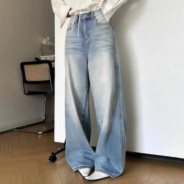 Jeans para mujeres Y2K Streetwear lavado de baja altura para mujeres Legalgueo de pantalones de mezclilla casual desencadenados Bottoms Vintage Capris