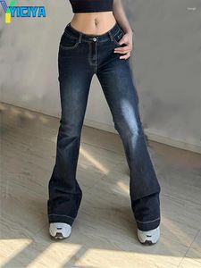 Jeans pour femmes yiciya y2k style pantalon femmes vintage street