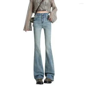 Jeans pour femmes vêtements pour femmes jeunes 2024 Design haute taille élastique femme micro rage mince pantalon plus taille