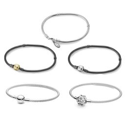 Damen-Schmuckarmbänder, silberne Charm-Perlen, passend für Pandora-Stil, sechseckiger Stern, Liebhaber-Geschenk