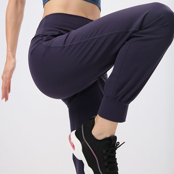 Pantalons de jogging pour femmes Sports Pantalons de yoga Tenues Taille haute Fitness Pantalons de survêtement Running Leggings Couleur unie Pantalon décontracté VELAFEEL