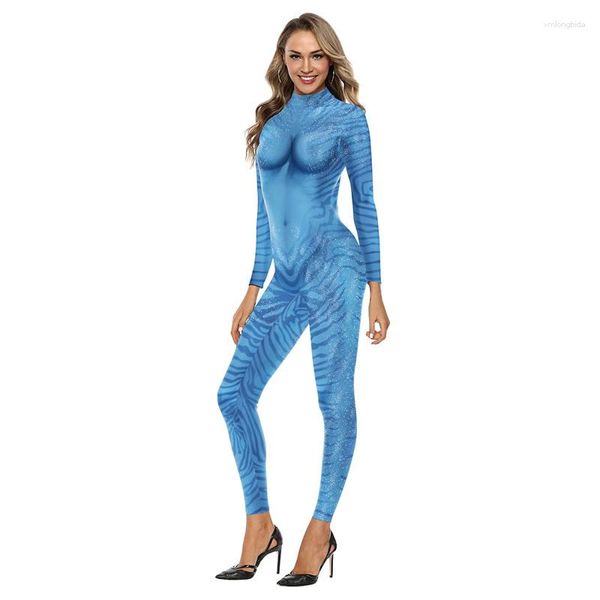 Combinaisons pour femmes 2 Costume pour femmes hommes Cosplay combinaison Halloween adulte imprimé une pièce barboteuse vêtements