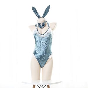 Jumpsuits de mujer Club nocturno Girluit Bodysuit Traje de trajes de baño Beach Estudiante Oídos de conejo de una pie