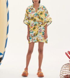 Damesjumpsuits Rompers Australische ontwerper Nieuwe Ramie Jumpsuit voor lente/zomer AA
