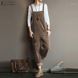 Dames Jumpsuits Rompertjes Dames Corduroy 2022 Casual Overalls Superhouder Plus Size Vrouwelijke Pantalon Turnip 5XL Playsuits