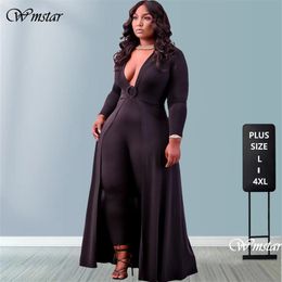 Jumpsuits femeninos Jumpsuit Women Women 5xl Talla de talla grande Bodycon Off Shoulder Cibbing Office Lady Bodysuit al por mayor 230811