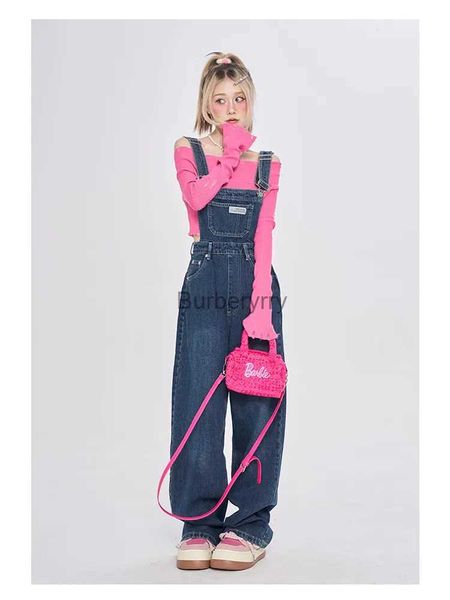 Women's Jumpsuits Barboteuses Vintage Denim salopette femmes été 2023 Style coréen pantalon ample jambe large combinaisons marée décontracté tout Match femmes JeansL231005