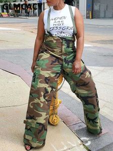 Les combinaisons pour femmes corrigent les femmes camouflage bib bib pantalon cargo occasionnel t230825
