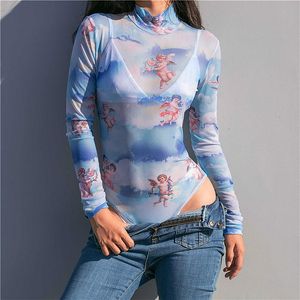 Monos para mujer, mono Sexy para mujer, mono transparente de malla, mono transparente de manga larga, mono transparente para mujer, conjunto de invierno otoño 2023 R