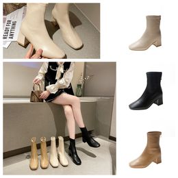 Bottes hautes en cuir Stiletto pour femme, chaussures Sexy à talons hauts, noires, cuissardes hautes, taille 43, nouvelle collection automne 2021