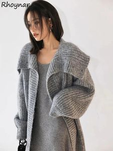 Tricots de tricots pour femmes manteaux d'hiver d'hiver