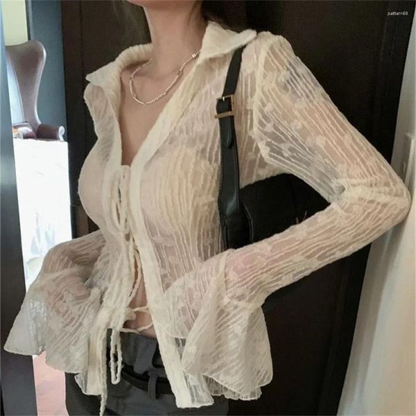 Tricots pour femmes Fashion Elegant White lace