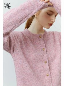 Dames breiwerk FSLE Franse stijl gebreid vest jas dames herfst winter zacht wasachtige zachte wind vintage bloem garen trui vrouwelijk