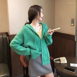 Dames breised sited trui vidan vrouwen solide all-match eenvoudige mode losse korean soft herfst breaked jacket t038